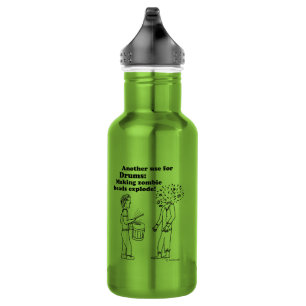 Drums Makes Zombies Explode 532 Ml Water Bottle