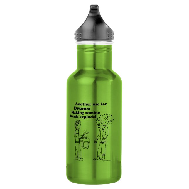 Drums Makes Zombies Explode 532 Ml Water Bottle (Right)