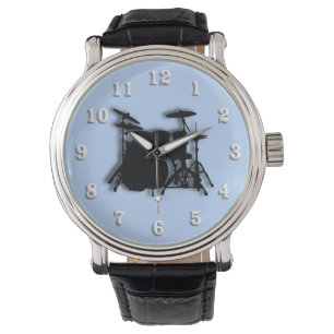 Drums Music Design Watch