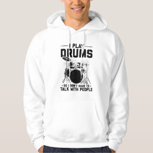 Drums Musical Instrument Drummer Gift Hoodie