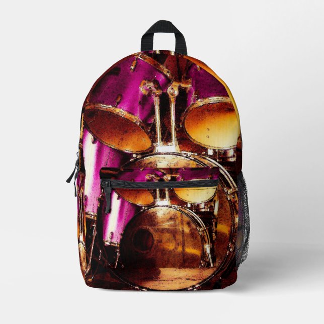 Drums, Outdoor Jam Print Cut Sew Bag (Front)