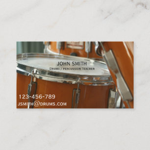 Drums / Percussion teacher Business Card