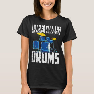 Drums Player Drummer Percussion Drum Set Music Dr T-Shirt