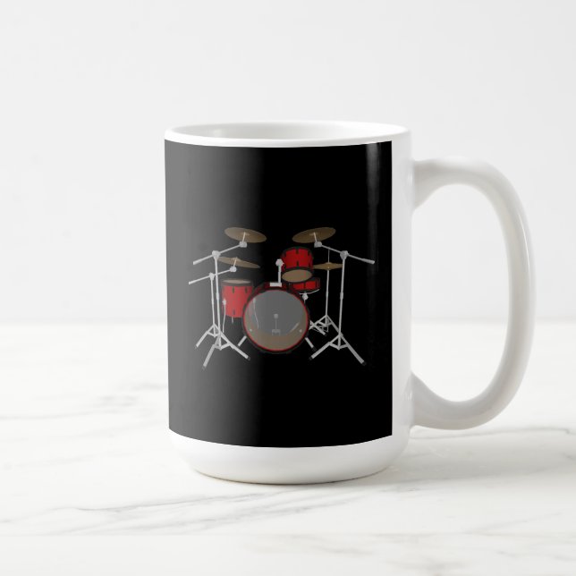 Drums: Red Drum Kit: 3D Model: Coffee Mug (Right)