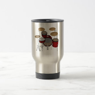 Drums: Red Drum Kit: 3D Model: Travel Mug