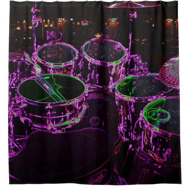 Drums sccnm shower curtain (Front)