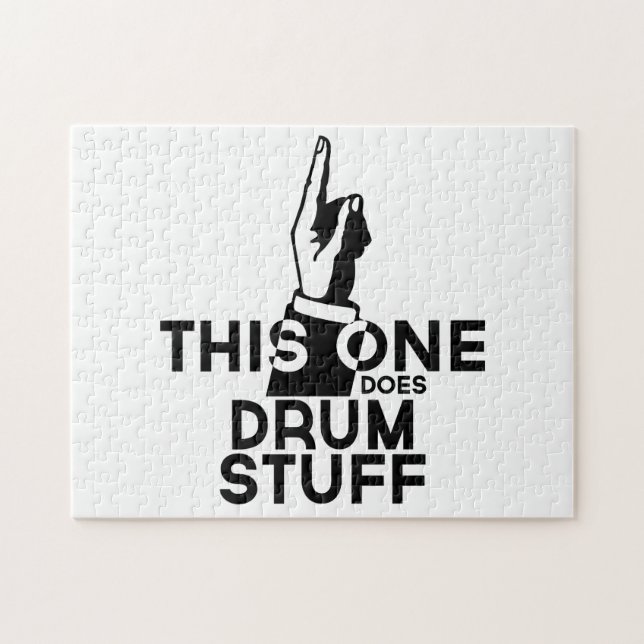 Drums Stuff - Funny Drums Music Jigsaw Puzzle (Horizontal)