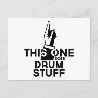 Drums Stuff - Funny Drums Music Postcard