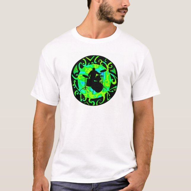 DRUMS THE CIRCLE T-Shirt (Front)