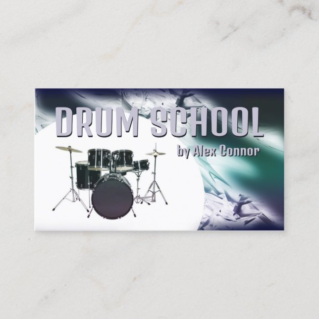 Drums Tutor Business Card (Front)
