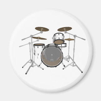 Drums: White Drum Kit: 3D Model: Magnet