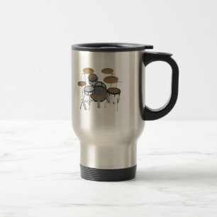 Drums: White Drum Kit: 3D Model: Travel Mug