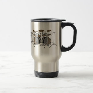 Drums: White Drum Kit: 3D Model: Travel Mug