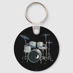 Drums & Yin-Yang Keychain