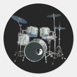 Drums & Yin-Yang Sticker