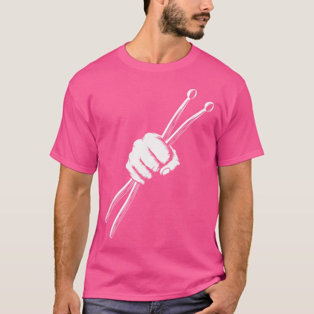 Drumset Cool Drumsticks Drumming Drums Rock Music T-Shirt (Front)
