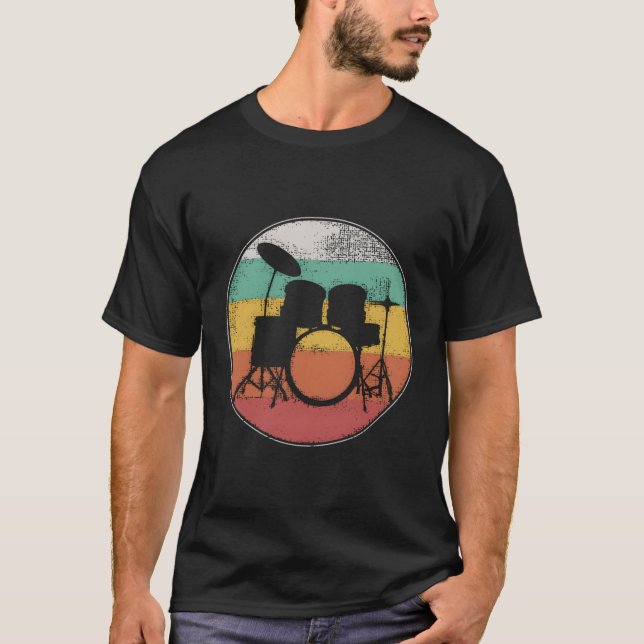 Drumset Drummer Drums T-Shirt (Front)
