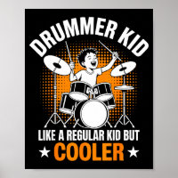 Drumset Drums Lover Percussionist Drummer Kid Drum