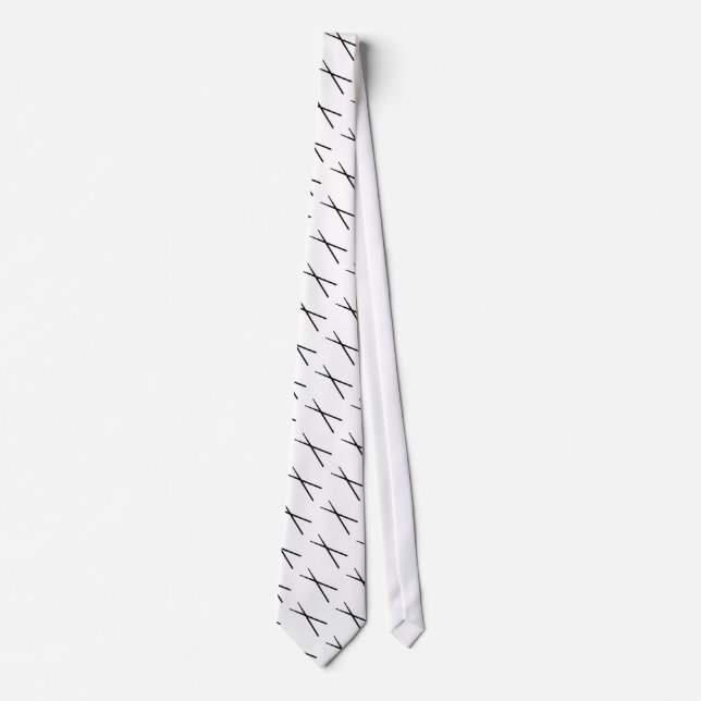 drumsticks icon tie (Front)