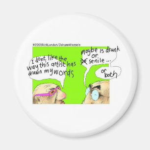 Drunk Cartoonists Funny Gifts Tees & Collectibles Magnet