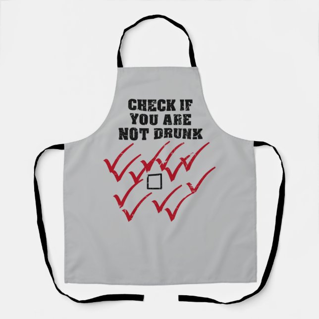 Drunk check apron (Front)