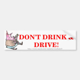 "DRUNK DRIVING" BUMPER STICKER