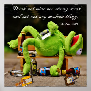 DRUNK FROG-POSTER POSTER