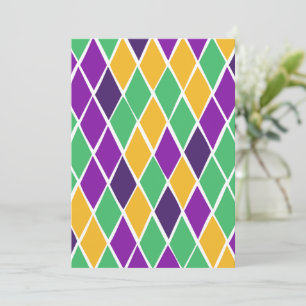 Drunk Harlequin Holiday Card