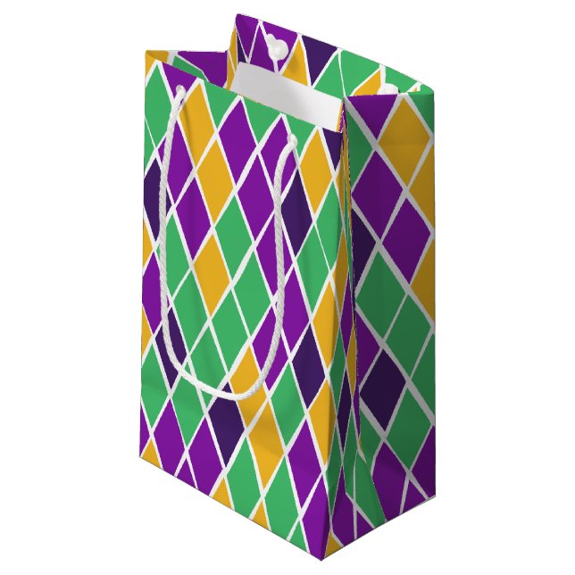 Drunk Harlequin Small Gift Bag (Front Angled)
