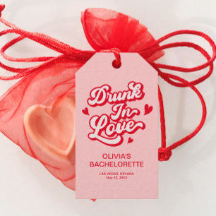 Drunk In love Bachelorette Favour Gift Tags