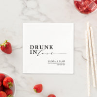 Drunk In Love Black White Wedding 