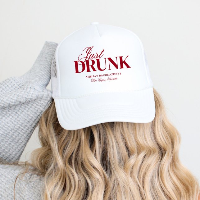 Drunk In Love Cocktails Bachelorette Weekend Trucker Hat (Creator Uploaded)