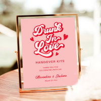 Drunk In Love Hangover Kits Red and Pink Wedding
