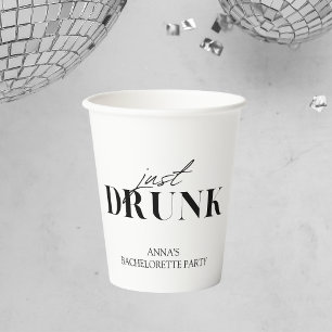 Drunk in Love Just drunk Bachelorette Paper Cups