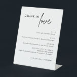 Drunk In Love Modern Wedding Bar Sign<br><div class="desc">Drunk In Love Modern Wedding Bar Sign,  Minimalist Modern Wedding Bar Menu Sign,  Drunk In Love,  Alcohol Wedding Drink Menu</div>