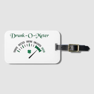 Drunk Metre Luggage Tag