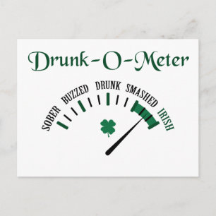 Drunk Metre Postcard