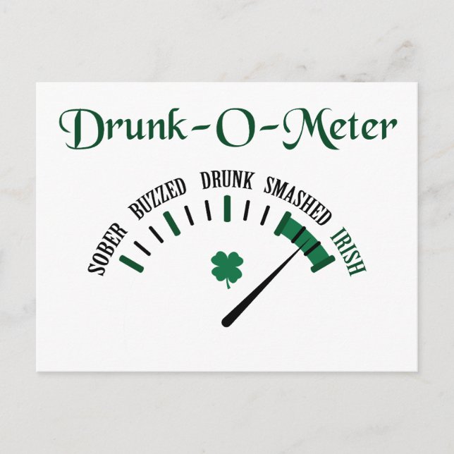Drunk Metre Postcard (Front)
