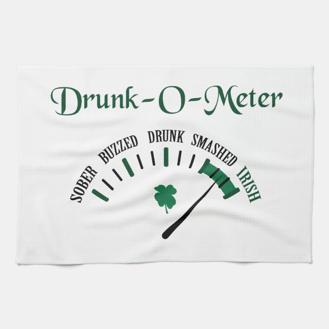 Drunk Metre Tea Towel (Horizontal)