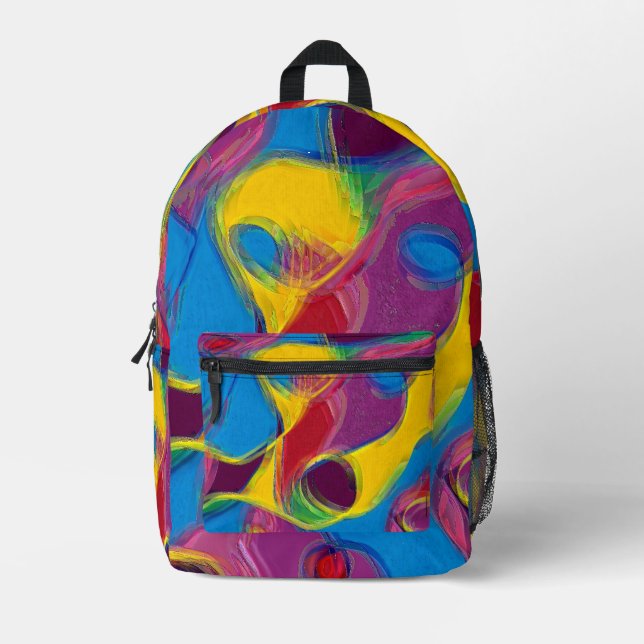 Drunk on Candy Printed Backpack (Front)