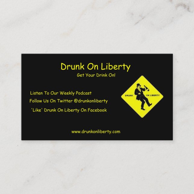 Drunk On Liberty Cards (Front)