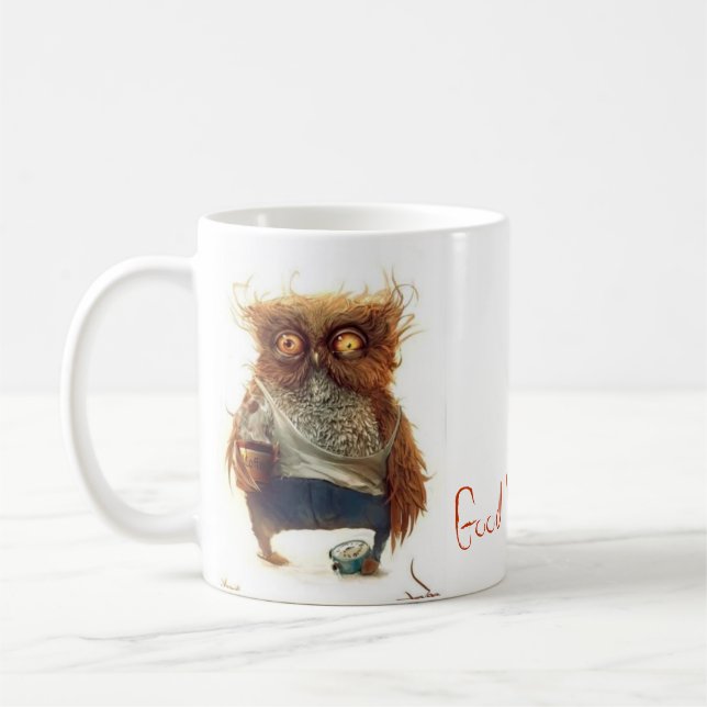 DRUNK OWL COFFEE MUG (Left)