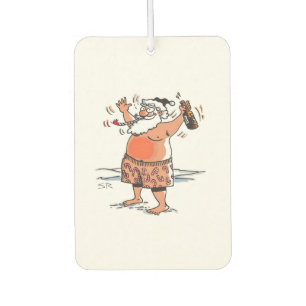 Drunk Santa car air freshener