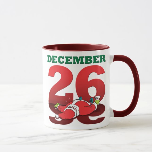 Drunk Santa “December 26” Mug (Right)