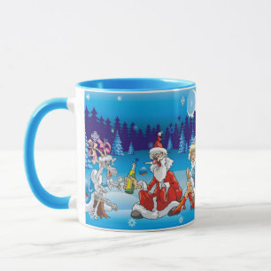 drunk Santa ugly xmas Mug