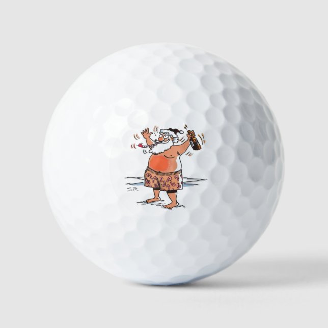 Drunk Santa value golf balls 12 pk (Front)