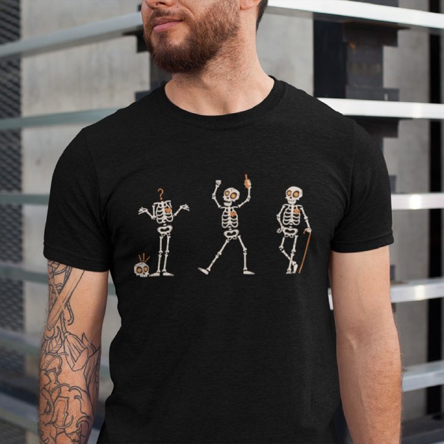 Drunk Skeleton at Halloween Party T-Shirt (Creator Uploaded)