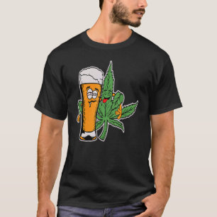 Drunk & Stoned Beer and Weed Buds Homies for Life T-Shirt