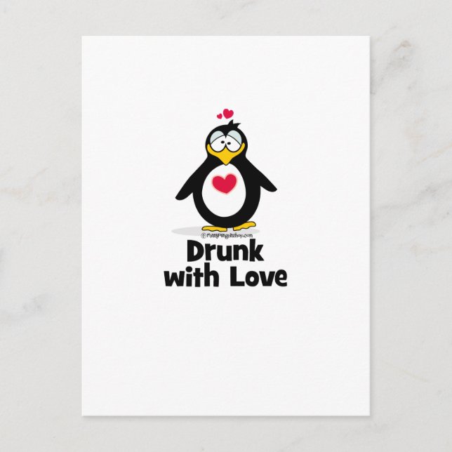 Drunk With Love Postcard (Front)
