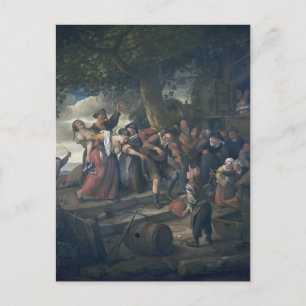 Drunk woman by Jan Steen Postcard